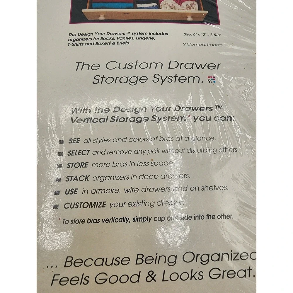 Neatnix Design Your Drawers Bras Boxes Storage System Size 6x12x3 5/8